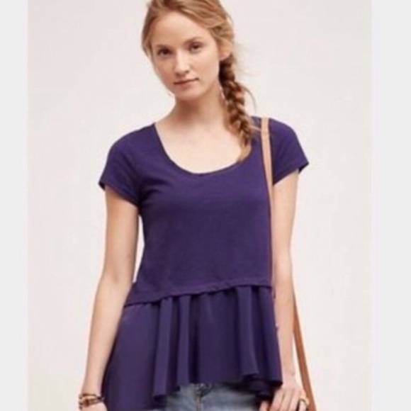 plum peplum top